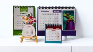 Calendarios promocionales personalizados para empresas como material publicitario