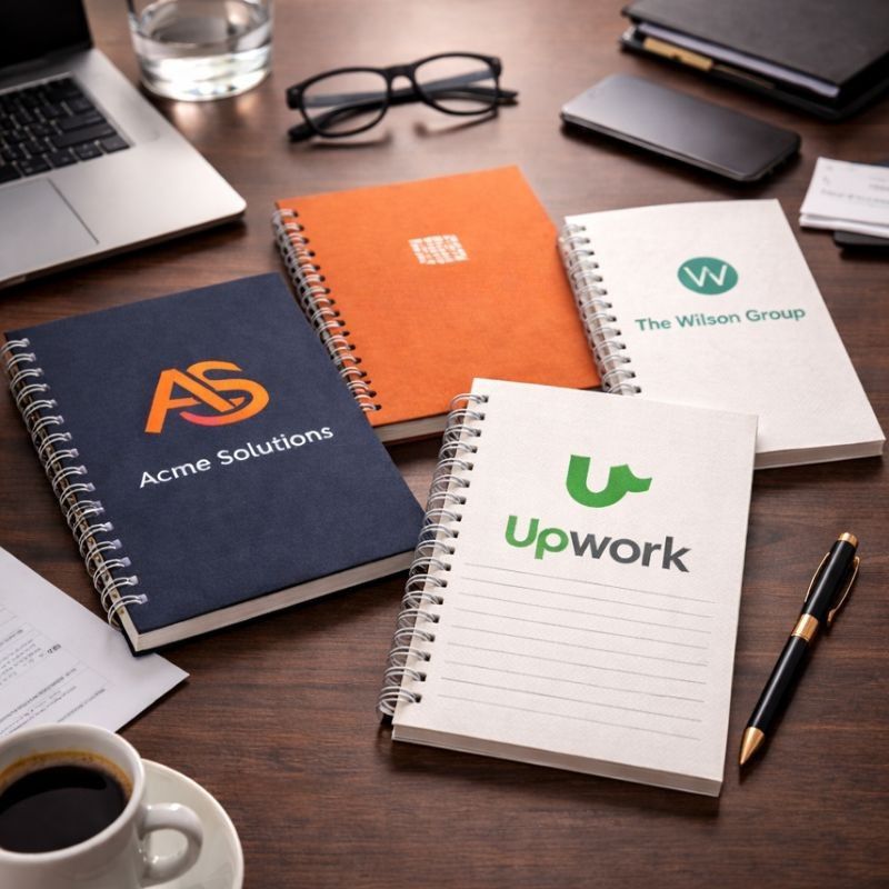 Cuadernos empresariales personalizados con logo corporativo